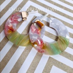 OLD ROSE 🌹 Resin Dangle Drop Earring Women